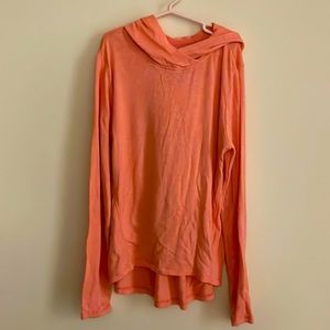 Girls long sleeve peach hoodie size large 10/12